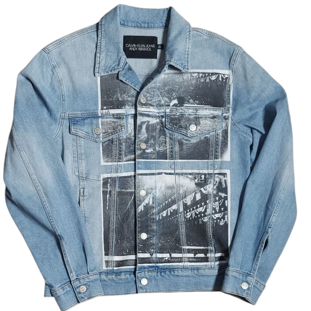 Calvin Klein X Raf Simons | Andy Warhol | Rodeo Photo | Denim Jacket | Slim - Picture 10 of 15